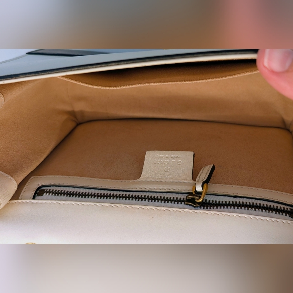 Gucci Black and Cream Queen Margaret  Bag - Picture 7 of 11